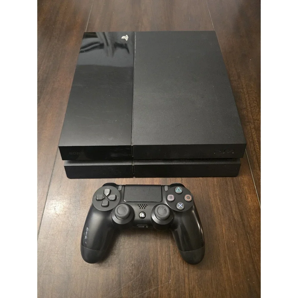 Sony PlayStation 4 PS4 - 500GB Jet Black Console & CONTROLLER - Bundle TESTED